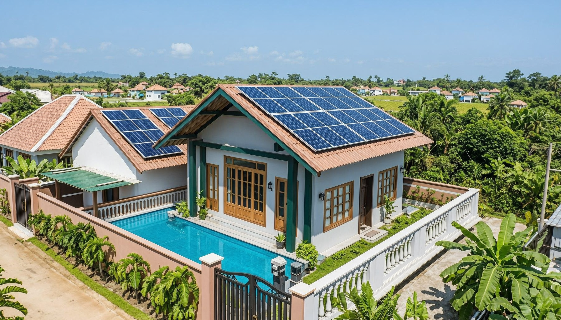 Hệ thống điện mặt trời 10kWp cho biệt thự và nhà phố lớn tại Hà Tĩnh
