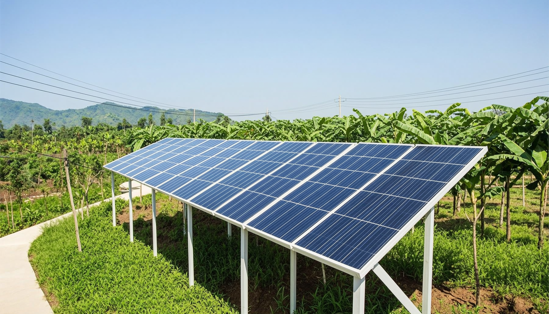 Hệ thống điện mặt trời Off-grid cho nhà vườn, trang trại tại Hà Tĩnh — Giải pháp không lo mất điện